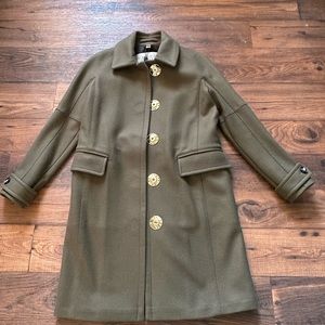 $1395 NWT Burberry Brit Unlined Women Wool Coat ss 2